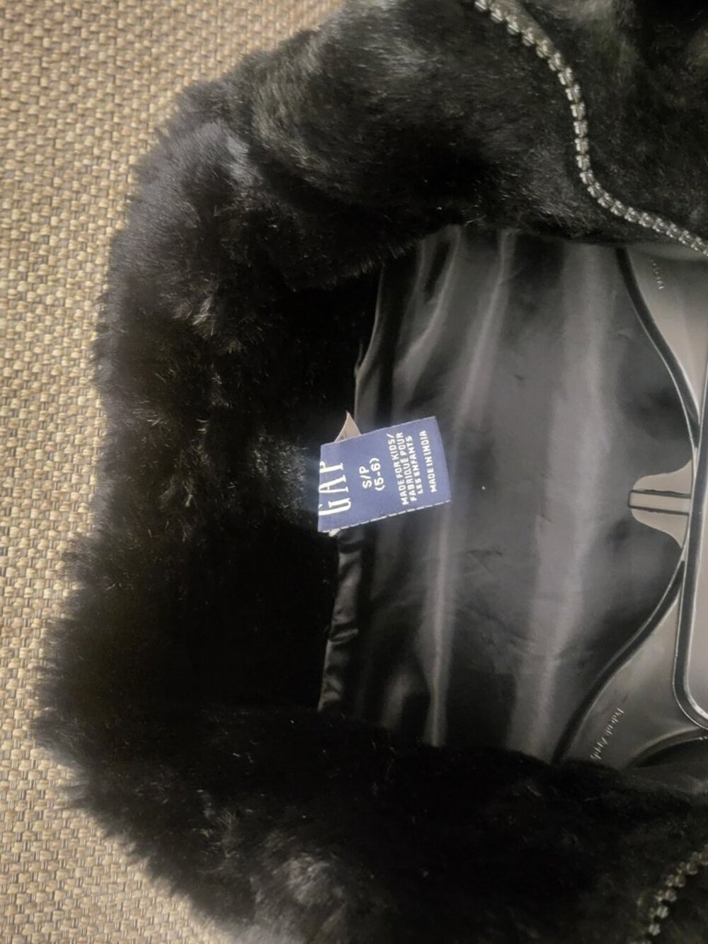 Vintage Little Girls Gap Fur Jacket - Picture 12 of 15